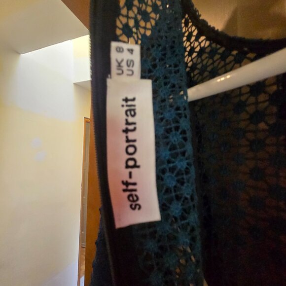 Self-Portrait Thea Lace Maxi Dress UK 8 / US 4 - Picture 8 of 10